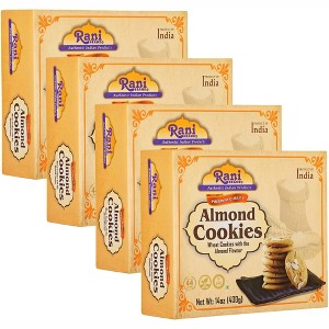 Almond Cookies - 14oz (400g) Pack of 4 - Rani Brand Authentic Indian Products - 1 of 4