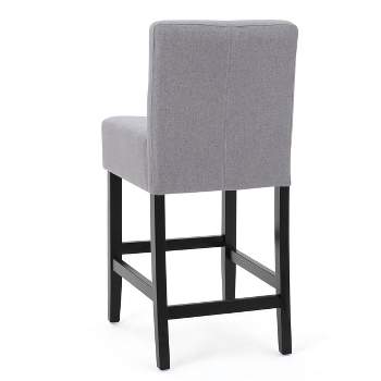 Set of 2 26" Lopez Fabric Counter Height Barstools - Christopher Knight Home