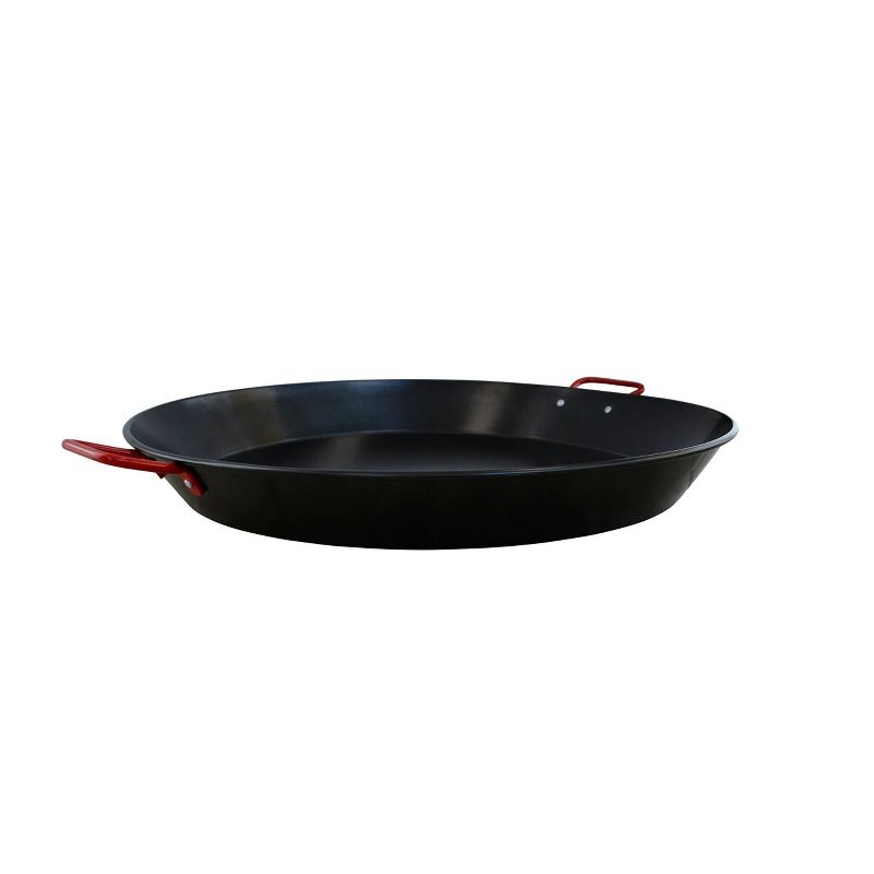 IMUSA 10&#34; Coated Nonstick Paella Pan with Red Handles, 2 of 5
