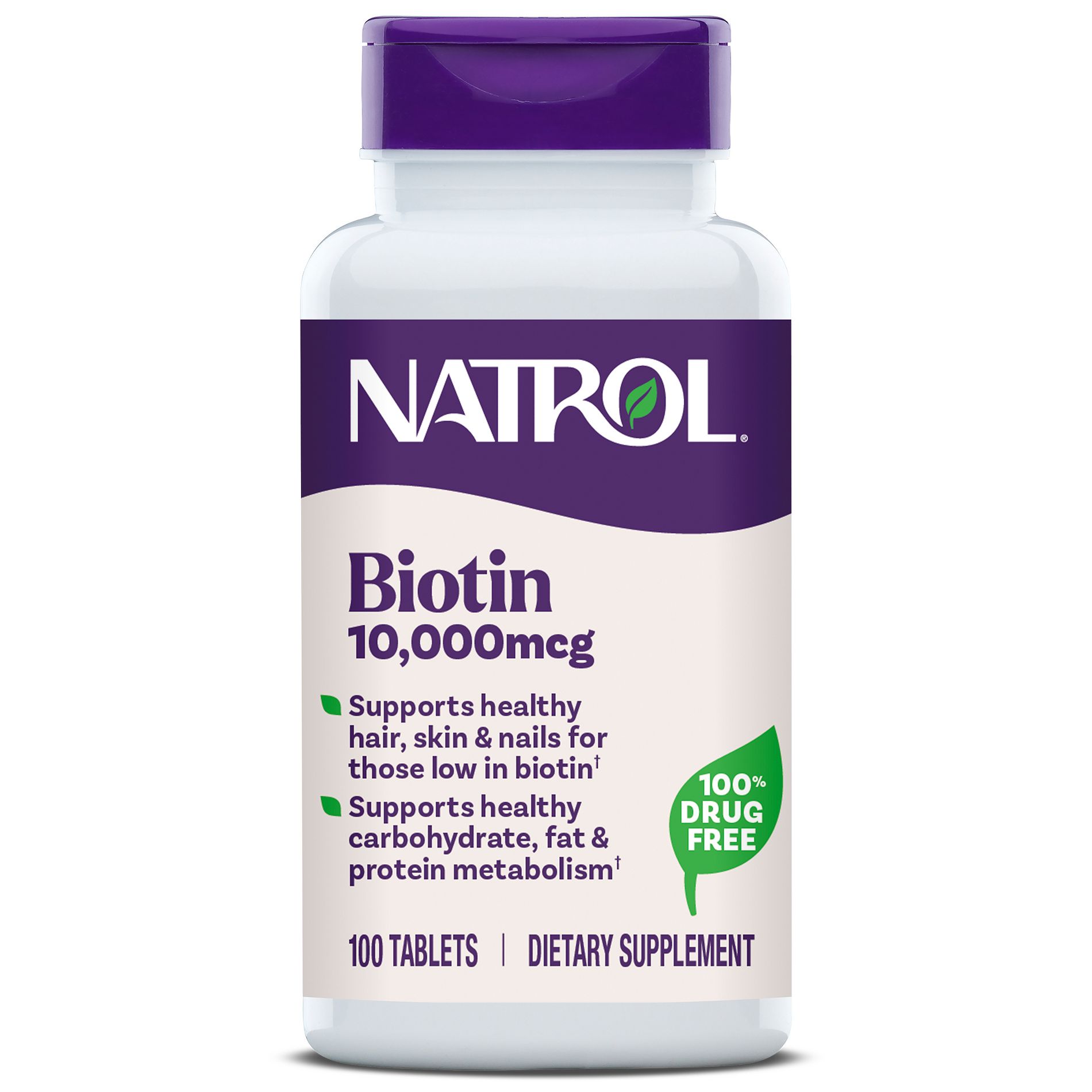 Natrol Biotin Beauty 10000mcg Tablets - 100ct