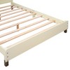 Full Size Wood Platform Bed With House-shaped Headboard Easy Assembly Platform Bed Frames Mattress Foundation - 4 of 4
