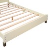 Full Size Wood Platform Bed With House-shaped Headboard Easy Assembly Platform Bed Frames Mattress Foundation - image 4 of 4