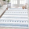 2x8 Hallway Runner Rug, Washable Kitchen Runner, Non-Slip, Geometric Boho Design, Stain-Resistant Moroccan Style Rug for Kitchen and Living Room - 2 of 4