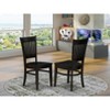 HomeStock Wooden Dining Chair 2-Piece Set- Wooden Seat and Slatted Back - 2 of 4
