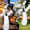 Costway 12ft Halloween Inflatable Ghost Quick Blow up w/LED Lights Outdoor Yard Scary Decoration - 2 of 4