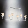 Urban Ambiance Luxury Cottagecore Indoor Chandelier,  11''H x 15-1/2"W x 50''D,  White Plaster Finish, UHP5044 - 4 of 4