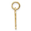 Black Bow Jewelry 14k Yellow Gold, Hannah Collection, Mini Initial R Shamrock Key Charm - 2 of 4