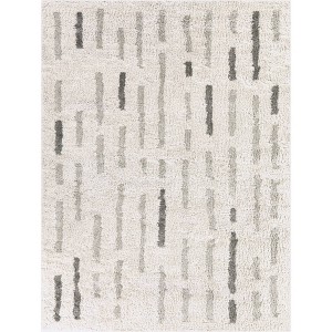 Balta Rugs Lysander Geometric Medium Plush Shag Area Rug Beige - 1 of 4