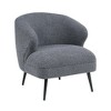 Boucle Upholstery Luxury Accent Chair with High-Density Foam, Attached Cushions - 3 of 4