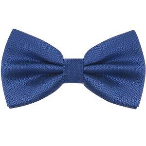 INSPIRE CHIC Men's Adjustable Solid Pre-tied Bow Tie - 1 of 4
