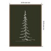 Amanti Art Minimalist Evergreen Trees Sketch 1 Green by The Creative Bunch Studio Canvas Art Framed - 3 of 4