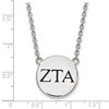 Black Bow Jewelry Sterling Silver Zeta Tau Alpha Greek Life Necklace 18 Inch - 2 of 4