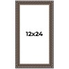 PosterPalooza | Panoramic Ornate Black Picture Frame - UV Acrylic, Foam Board Backing, Hanging Hardware - 2 of 4