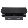 DOMETOUR Beauty Workbench Table Black with 2 Drawers - image 4 of 4