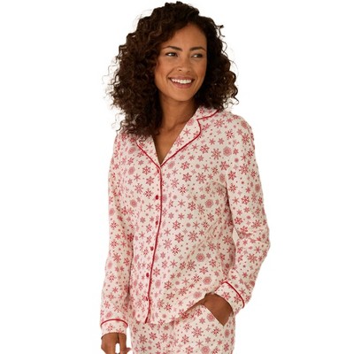 Women's Snowflake Button Down Pajama Shirt - LASCANA