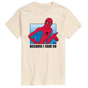 Men's - Marvel - Because I Said So Spiderman Short Sleeve Graphic T-Shirt - 1 of 4