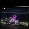 Unique Bargains Aquarium Fish Tank Mushroom Coral Lotus Leaf Decor Plants 1 Set Multicolored - 2 of 4