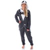 Nightmare Before Christmas Jack Skellington Unisex Adult Costume Pajama Union Suit - 2 of 4
