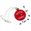 Wesleyan University Cardinals Logo Mini Small Tiny Wood Christmas Tree Holiday Ornament - 4 of 4
