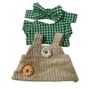 Labubu Doll Outfit – Gingham Check & Corduroy with Donut Detail - 4 of 4