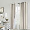 Thermaplus Ventura Blackout UV Protection Grommet Curtain Panel Pair for Windows Each 52" x 95" Natural - 2 of 4