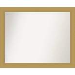 32" x 26" Non-Beveled Grace Brushed Gold Wall Mirror - Amanti Art
