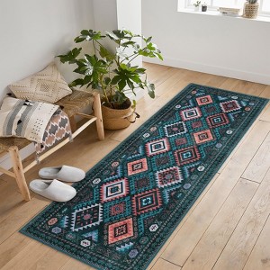Washable Area Rug Modern Geometric Boho Floor Rugs for Living Room Easy to Care Non Shedding Farmhouse Accent Carpet for Nursery - 1 of 4