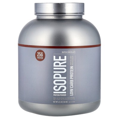 Isopure Low Carb Protein Powder, Dutch Chocolate, 4.5 lb (2.04 kg)