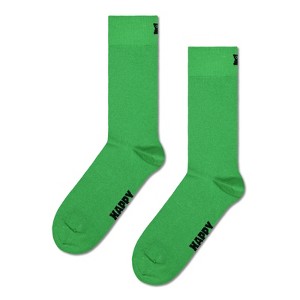 Happy Socks Adult Men and Women Crew Solid Color Socks in sustainable materials - Pair of socks in different size and colors - 1 of 2