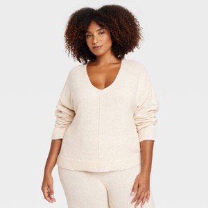 Women's Pullover Pajama Sweater - Auden™ - 1 of 3