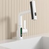 ChicFurnit Bathroom Sink Faucet Pull Out Lift Adjustable Height Waterfall for Modern Bathrooms, White, 18"*10"*3" - 4 of 4