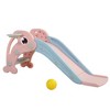 Toddler Slide, 2 In 1 Dolphin-shaped Extra Long Slide With Basketball Hoop And Ball, Freestanding Indoor Outdoor Playground Equipment - 4 of 4