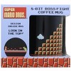 Just Funky Super Mario Collectibles | Super Mario 8-Bit Boss Black Ceramic Coffee Mug - 4 of 4