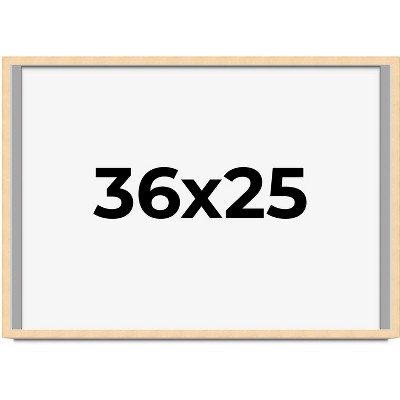 PosterPalooza | 36x25 Wood Frame with UV Acrylic, 6 Finishes: Black, White, Bronze, Silver, Wood, Mahogany