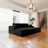 98.4"68.9" Plush Corduroy 4-Piece Modular Sectional Sofa with No Assembly Required and Comfortable Chaise Lounge - 4 of 4