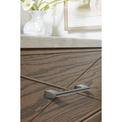 Graphite 3-Inch Modern Industrial Cabinet Pull with Mounting Hardware