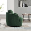 30.3"W Boucle Upholstered 360 Degree Swivel Accent Single Sofa Chair, Ivory/Charcoal/Green/Navy/Mustard, 4W-ModernLuxe - 4 of 4