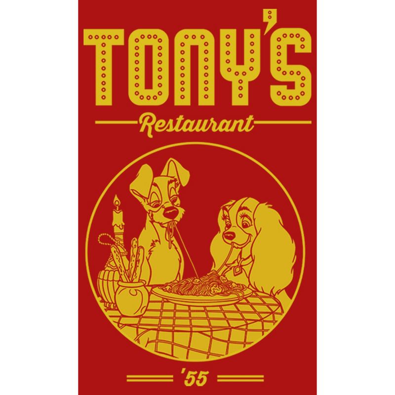 Boy's Lady and the Tramp Tony's Restaurant '55 T-Shirt, 2 of 5