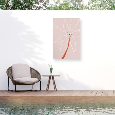 Trademark Fine Art - uplusmestudio Abstract Flower No 1 Matted Framed Art