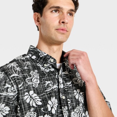Мужские рубашки Goodfellow & Co x Reyn Spooner Men's Short Sleeve Button-Down Shirt - Goodfellow & Co™ x Reyn Spooner Black XXL — фото 4