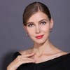 18K Gold Plated Hoop Earrings for Women, Fashionable Small Chunky Gold Hoop Earrings - 4 of 4