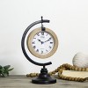VIP Metal 14 in. Black Hanging Table Clock - 2 of 4