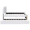 YOOCOZZ Full Size Upholstered Platform Bed with Arc-Shaped Headboard and Twin Size Trundle - White - 4 of 4