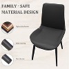 QingMoon Modern Dining Chairs Set of 4, PU Leather Upholstered Dinner Chairs, with Sturdy Metal Legs, for Home Kitchen, Living Room - 4 of 4