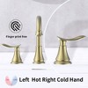 Oil-Rubbed Bronze 2-Handle Widespread Bathroom Faucet for Lavatory Sink, 3-Hole Installation with 360� Swivel Spout and Pop-Up Drain - 2 of 4