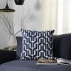 Chauncy Pillow - Navy/White - 20"X20" - Safavieh - image 2 of 4