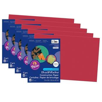 Construction Paper, Atomic Blue, 9 X 12, 50 Sheets Per Pack, 5 Packs