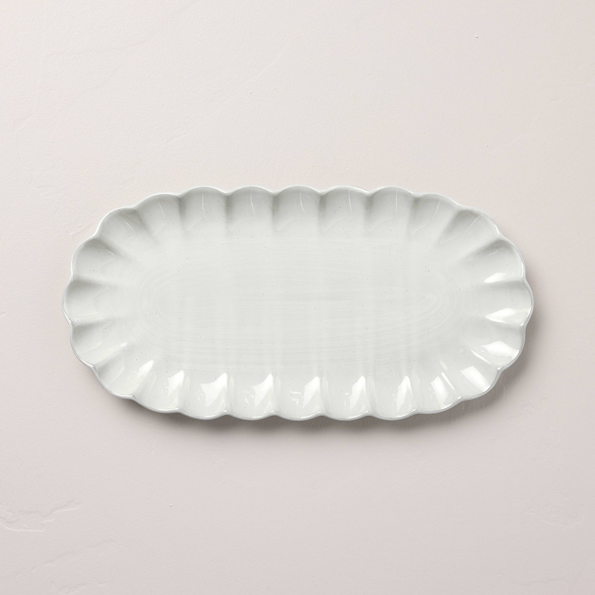 Scallop Stoneware Serving Tray Cream - Hearth & Hand™ with Magnolia