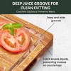 Wood Cutting Board - Bamboo Cutting Board, Charcuterie Board Gift, Bridal Shower Gifts - Wedding Gifts, Valentine's day Gifts, and Gifts for Women - 3 of 4