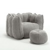 Kumasinova Bean Bag Chair for Adults,Square Bean Bag Couch with Ottoman,Comfy Chair with High Resilient Foam,Lazy Sofa for Living/Bed Room - 2 of 4